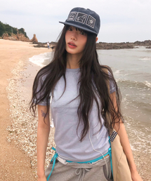 DANDEL（ダンデル）の「DD flag binding tee (SKY BLUE)（Tシャツ/カットソー）」