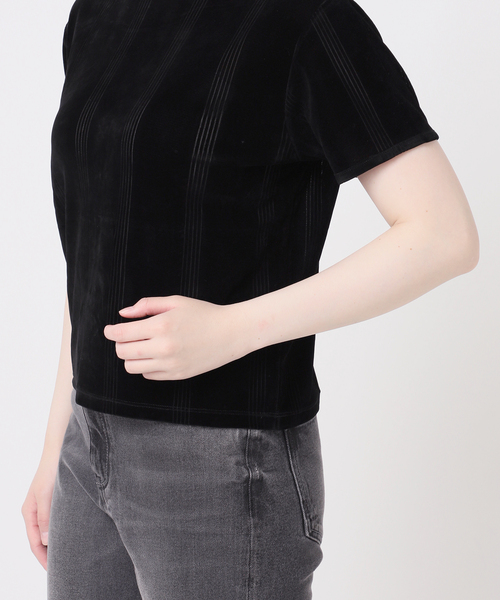 MILLER(ミラー)の「別注【MILLER/ミラー】 フロッキーTEE(Tシャツ/カットソー・レディース・ボルドー/ブラック/ベージュ・FREE)」の12枚目の写真