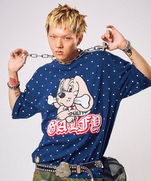 GALFY(ガルフィー)の「GALFY-集合体恐怖症Tee(Tシャツ/カットソー・メンズ・ホワイト/ブラック/ネイビー・L/XL)」の3枚目の写真