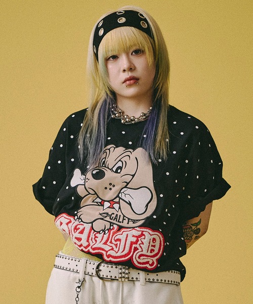 GALFY(ガルフィー)の「GALFY-集合体恐怖症Tee(Tシャツ/カットソー・メンズ・ホワイト/ブラック/ネイビー・L/XL)」の1枚目の写真