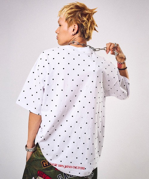 GALFY(ガルフィー)の「GALFY-集合体恐怖症Tee(Tシャツ/カットソー・メンズ・ホワイト/ブラック/ネイビー・L/XL)」の4枚目の写真