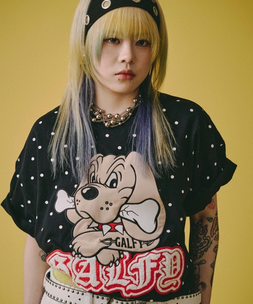 GALFY(ガルフィー)の「GALFY-集合体恐怖症Tee(Tシャツ/カットソー・メンズ・ホワイト/ブラック/ネイビー・L/XL)」の6枚目の写真