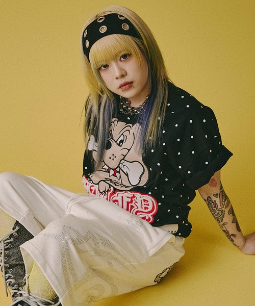 GALFY(ガルフィー)の「GALFY-集合体恐怖症Tee(Tシャツ/カットソー・メンズ・ホワイト/ブラック/ネイビー・L/XL)」の8枚目の写真