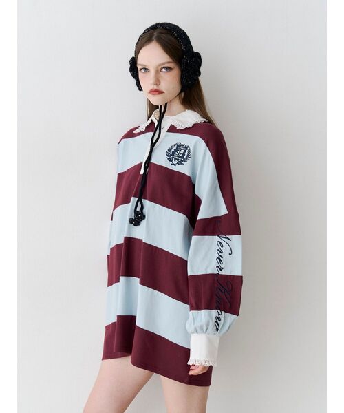 jouetie(ジュエティ)の「レースカラーラガーチュニック(Tシャツ/カットソー・レディース・グレー/ブラック/ボルドー・FREE)」の18枚目の写真