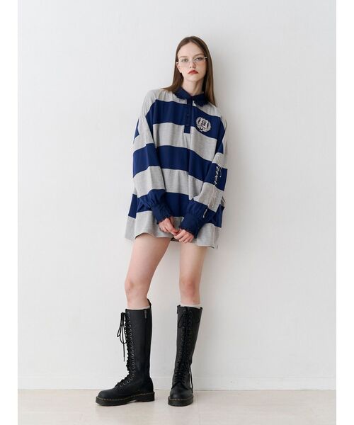 jouetie(ジュエティ)の「レースカラーラガーチュニック(Tシャツ/カットソー・レディース・グレー/ブラック/ボルドー・FREE)」の15枚目の写真