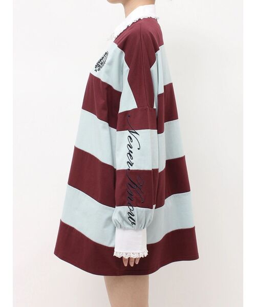jouetie(ジュエティ)の「レースカラーラガーチュニック(Tシャツ/カットソー・レディース・グレー/ブラック/ボルドー・FREE)」の11枚目の写真