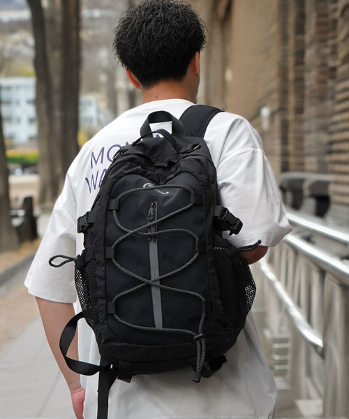 Ammie(アミー)の「ドロストリュックサック【軽量・大容量】 ナイロン バックパック(バックパック/リュック・メンズ・イエロー/グレー/オフホワイト/ブラック・FREE)」の14枚目の写真