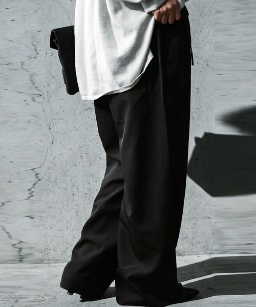 antiqua(アンティカ)の「ロング ワイドパンツ(その他パンツ・レディース・ブラック/グレー・S/L/M)」の15枚目の写真