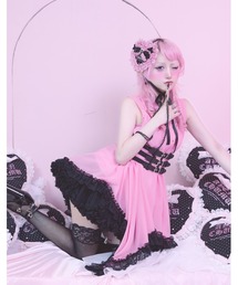 I'm angel chiffon shirt onepiece