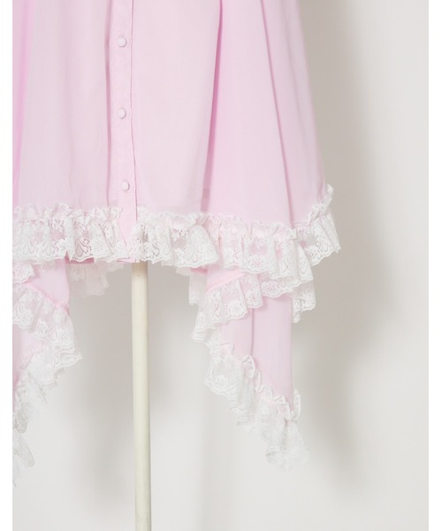 AVENCHUMU(アバンチュウム)の「I'm angel chiffon shirt onepiece(シャツワンピース・レディース・ブラック/ピンク/ベビーピンク・FREE)」の17枚目の写真