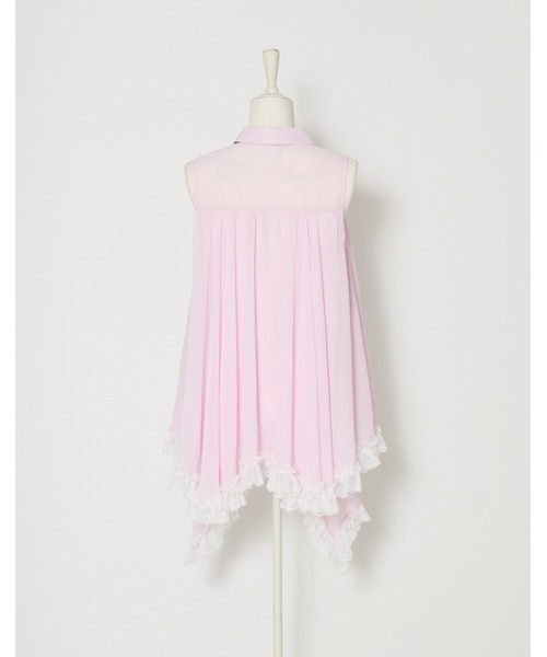 AVENCHUMU(アバンチュウム)の「I'm angel chiffon shirt onepiece(シャツワンピース・レディース・ブラック/ピンク/ベビーピンク・FREE)」の14枚目の写真