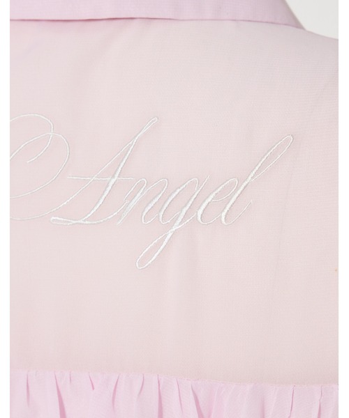 AVENCHUMU(アバンチュウム)の「I'm angel chiffon shirt onepiece(シャツワンピース・レディース・ブラック/ピンク/ベビーピンク・FREE)」の19枚目の写真