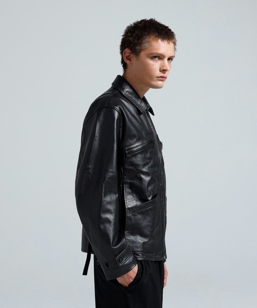 Y-3(ワイスリー)の「Y-3 LEATHER BLOUSON(ブルゾン・メンズ・ブラック・X-SMALL/SMALL/MEDIUM)」の7枚目の写真