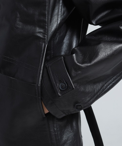 Y-3(ワイスリー)の「Y-3 LEATHER BLOUSON(ブルゾン・メンズ・ブラック・X-SMALL/SMALL/MEDIUM)」の2枚目の写真