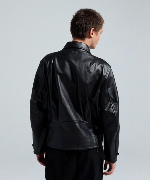 Y-3 LEATHER BLOUSON（ブルゾン）｜Y-3（ワイスリー）のファッション