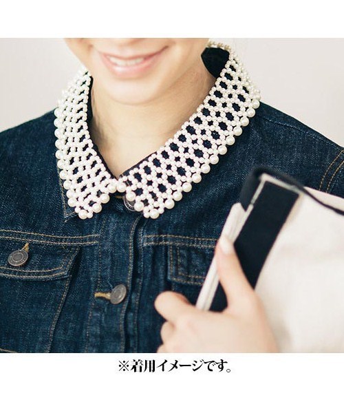 IEDIT（イディット）の「コーディネイトが華やぐ　ドイリーみたいなパール調ネックレス（ネックレス・レディース・オフホワイト/ホワイト/ホワイト系その他・ONE SIZE）」の13枚目の写真