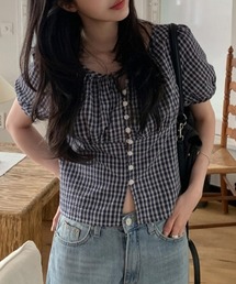 FACTOTUM | チェック柄シングルブレストブラウス(シャツ/ブラウス)