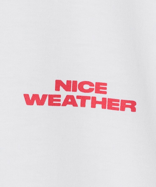 NICE WEATHER(ナイスウェザー)の「<NICE WEATHER>ウィメンズ ロゴ Tシャツ(Tシャツ/カットソー・レディース・ライラック/レッド/ライム/ホワイト・M/S)」の15枚目の写真