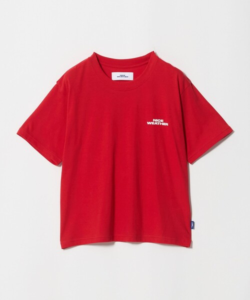 NICE WEATHER(ナイスウェザー)の「<NICE WEATHER>ウィメンズ ロゴ Tシャツ(Tシャツ/カットソー・レディース・ライラック/レッド/ライム/ホワイト・M/S)」の17枚目の写真