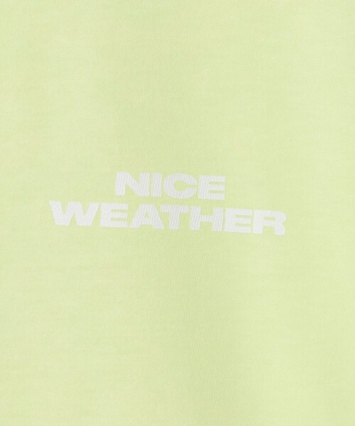 NICE WEATHER(ナイスウェザー)の「<NICE WEATHER>ウィメンズ ロゴ Tシャツ(Tシャツ/カットソー・レディース・ライラック/レッド/ライム/ホワイト・M/S)」の10枚目の写真