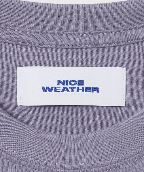 NICE WEATHER(ナイスウェザー)の「<NICE WEATHER>ウィメンズ ロゴ Tシャツ(Tシャツ/カットソー・レディース・ライラック/レッド/ライム/ホワイト・M/S)」の6枚目の写真