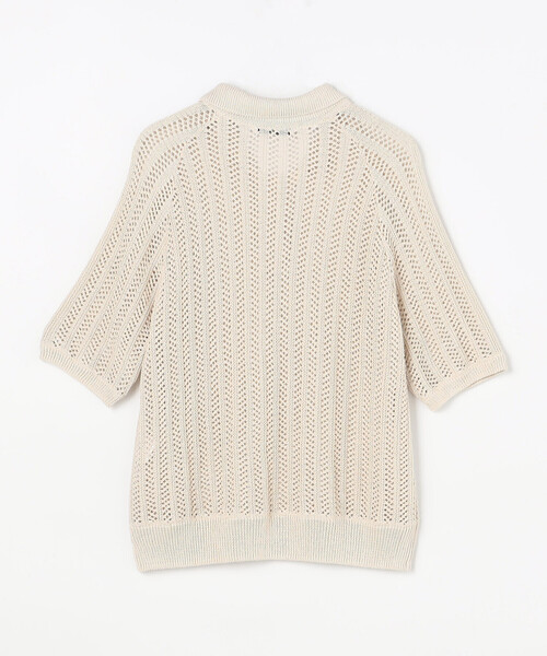 COMME CA(コムサ)の「美濃和紙 透かしニットポロ(ニット/セーター・レディース・キナリ/ネイビー・9号)」の17枚目の写真