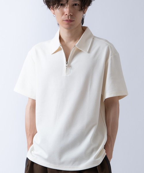 Halfzip поло‑футболка с коротким рукавом
