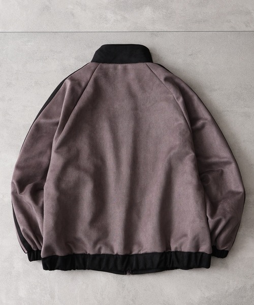 KANGOL(カンゴール)の「【KANGOL/カンゴール】別注 ポンチスエードトラックジャケット(ジャージ・メンズ・チャコールグレー/ネイビー/アイボリー/ピンク・M/L/LL)」の10枚目の写真
