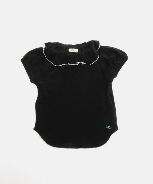 IENA ENFANT(イエナアンファン)の「【Uhr/ウーア】別注 pile frill tops(Tシャツ/カットソー・キッズ・グレー/ブラック・80/100/110)」の8枚目の写真