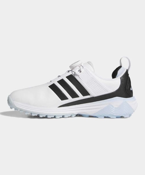 adidas(アディダス)の「アディパワー 26 BOA スパイクレス ゴルフ / ADIPOWER 26 BOA SPIKELESS GOLF SHOES【adidas Golf/アディダスゴルフ】(スニーカー・レディース・ホワイト×ブラック・22.5cm/23.5cm/24.5cm/25.5cm/23.0cm/24.0cm/25.0cm/26.0cm/22.0cm)」の6枚目の写真