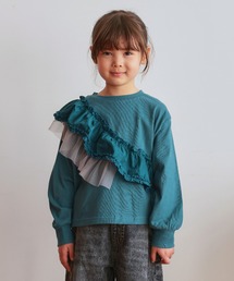 Ocean&Ground（オーシャン&グラウンド）の「アシンメトリーフリルTシャツ（Tシャツ/カットソー）」