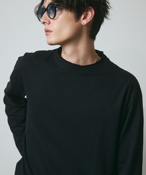 カットオフ クルーネック ロングスリーブTシャツ（Tシャツ/カットソー