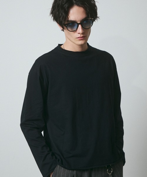 DAZE(デイズ)の「カットオフ クルーネック ロングスリーブTシャツ(Tシャツ/カットソー・メンズ・ブラック/ホワイト・SMALL/MEDIUM/LARGE)」の9枚目の写真