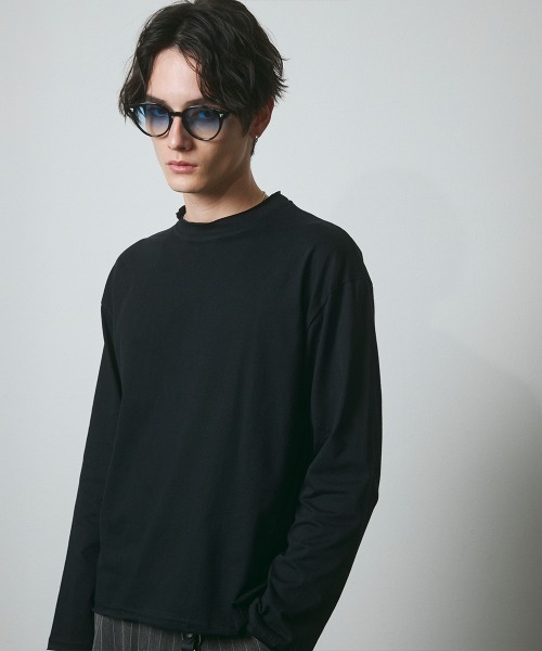 DAZE(デイズ)の「カットオフ クルーネック ロングスリーブTシャツ(Tシャツ/カットソー・メンズ・ブラック/ホワイト・SMALL/MEDIUM/LARGE)」の18枚目の写真