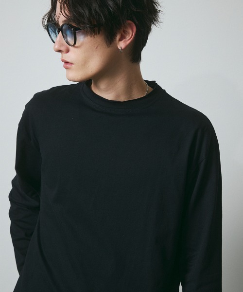 DAZE(デイズ)の「カットオフ クルーネック ロングスリーブTシャツ(Tシャツ/カットソー・メンズ・ブラック/ホワイト・SMALL/MEDIUM/LARGE)」の20枚目の写真