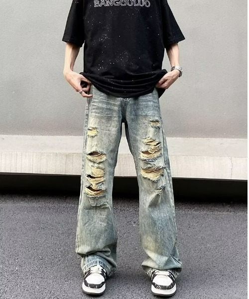 REBALANCE(リバランス)の「ダメージデニムパンツ(デニムパンツ・メンズ・A・SMALL/LARGE/MEDIUM)」の6枚目の写真