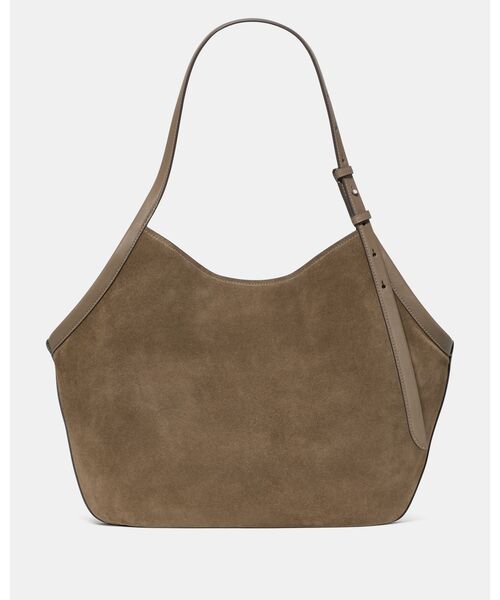kate spade new york（ケイトスペード ニューヨーク）の「デコ スエード チューリップ トート バッグ（トートバッグ・レディース・ベージュ・ONESIZE）」の4枚目の写真