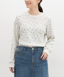 総柄ワッフルTシャツ