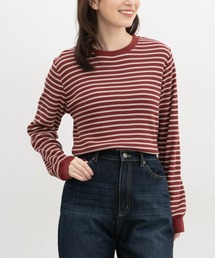 総柄ワッフルTシャツ