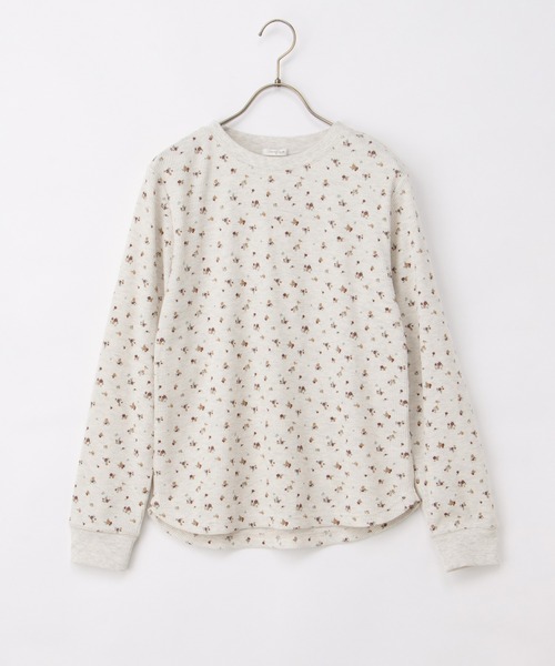 Honeys(ハニーズ)の「総柄ワッフルTシャツ(Tシャツ/カットソー・レディース・ベージュ系その他2/グレー系その他2/レッド系1/グレー系1/ブルー系1/レッド系その他2/ブラック×ベージュ/アイボリー系1・L/S/M/LL)」の17枚目の写真