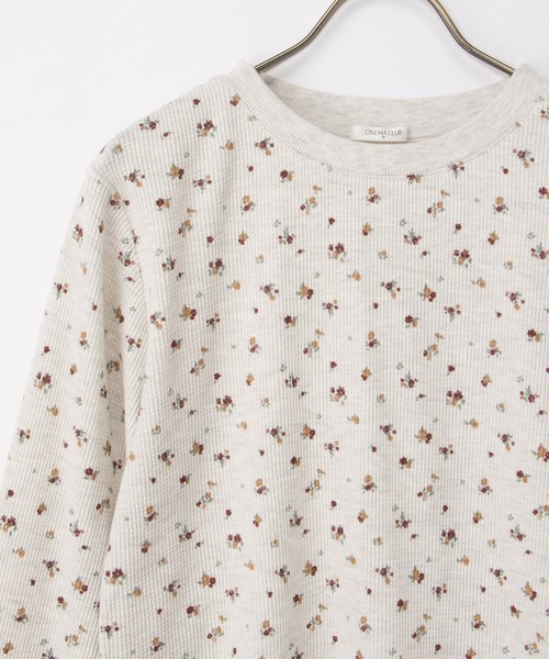 Honeys(ハニーズ)の「総柄ワッフルTシャツ(Tシャツ/カットソー・レディース・ベージュ系その他2/グレー系その他2/レッド系1/グレー系1/ブルー系1/レッド系その他2/ブラック×ベージュ/アイボリー系1・L/S/M/LL)」の18枚目の写真