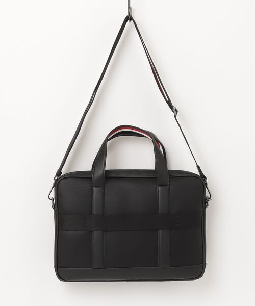 TOMMY HILFIGER(トミーヒルフィガー)の「テスクチャードコンピューターバッグ(ビジネスバッグ・メンズ・ブラック・FREE)」の2枚目の写真