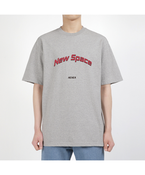 AEXEA(アクシー)の「ニュースペース 半袖Tシャツ F04BRD_ABX10979(Tシャツ/カットソー・メンズ・ブラック/ブルー/ホワイト/グレー系その他・S/L/M/XL)」の1枚目の写真