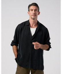 wjk | cupro vintage pull-over skipper shirt L/S(シャツ/ブラウス)