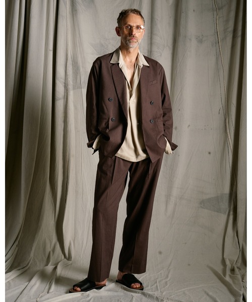 wjk(ダヴルジェイケイ)の「cupro vintage pull-over skipper shirt L/S(シャツ/ブラウス・メンズ・ブラック/ダークカーキ/ダークベージュ・X-LARGE/LARGE/MEDIUM/SMALL)」の21枚目の写真