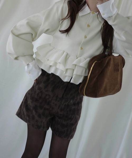WILLFULLY(ウィルフリー)の「leopard brushed S/PT(その他パンツ・レディース・タン/チャコール・FREE)」の6枚目の写真