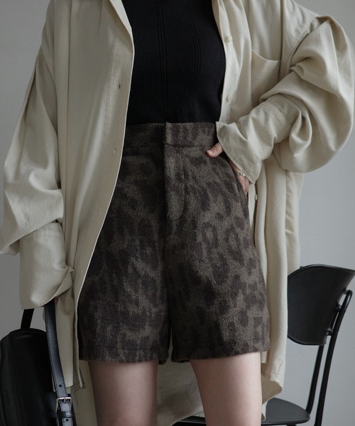 WILLFULLY(ウィルフリー)の「leopard brushed S/PT(その他パンツ・レディース・タン/チャコール・FREE)」の4枚目の写真