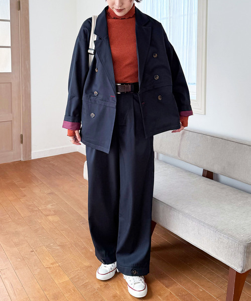DOUBLE NAME(ダブルネーム)の「裾ボタンパンツ(その他パンツ・レディース・カーキ系/ネイビー/ブラウン系・FREE)」の13枚目の写真