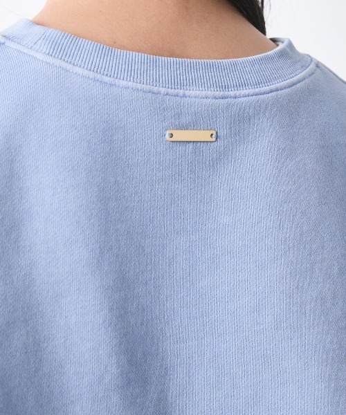 CHIC STYLE（シックスタイル）の「綿100％ピグメント染裏起毛クルーネックスウェット＜大きいサイズ有＞シックスタイル（スウェット・レディース・ライトブルー/グレー/モカ・3L/M/LL/5L/L/4L）」の19枚目の写真