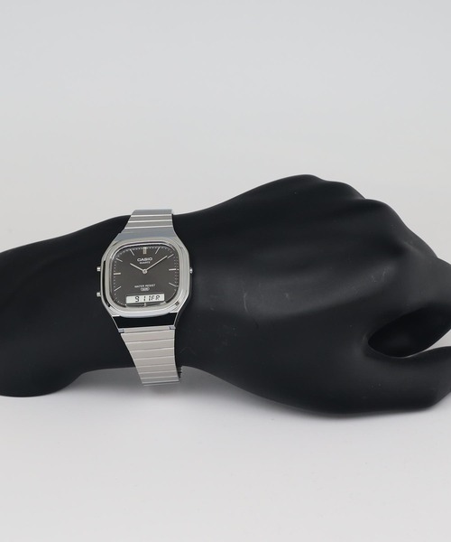 CASIO(カシオ)の「CASIO CLASSIC / AQ-240E-1AJF(アナログ腕時計・メンズ・ブラック×シルバー・FREE)」の10枚目の写真